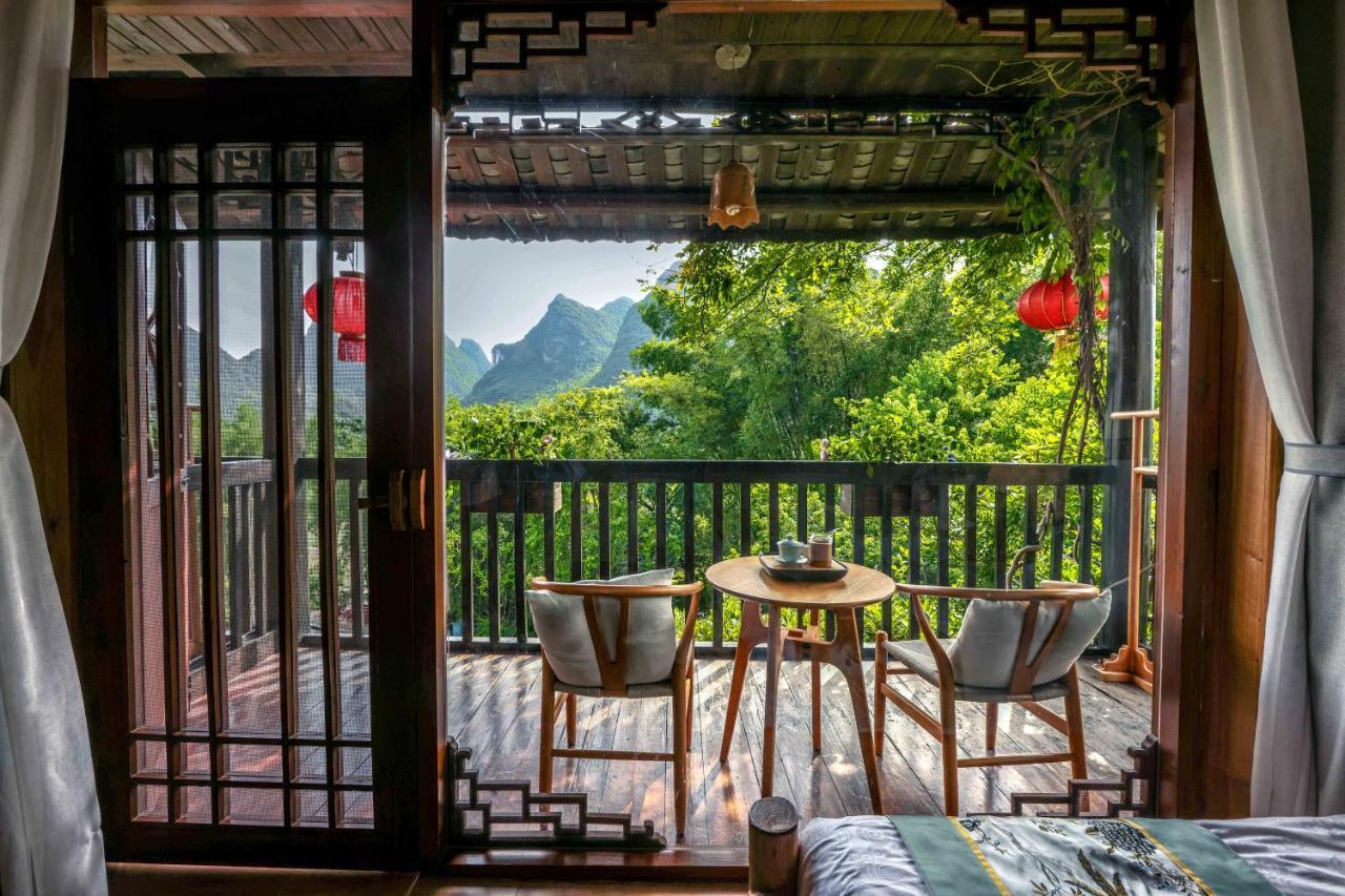 Yangshuo Tea Cozy--One Way Free Pick Up From Airport Or Ts 4 Nights Pensionat Exteriör bild