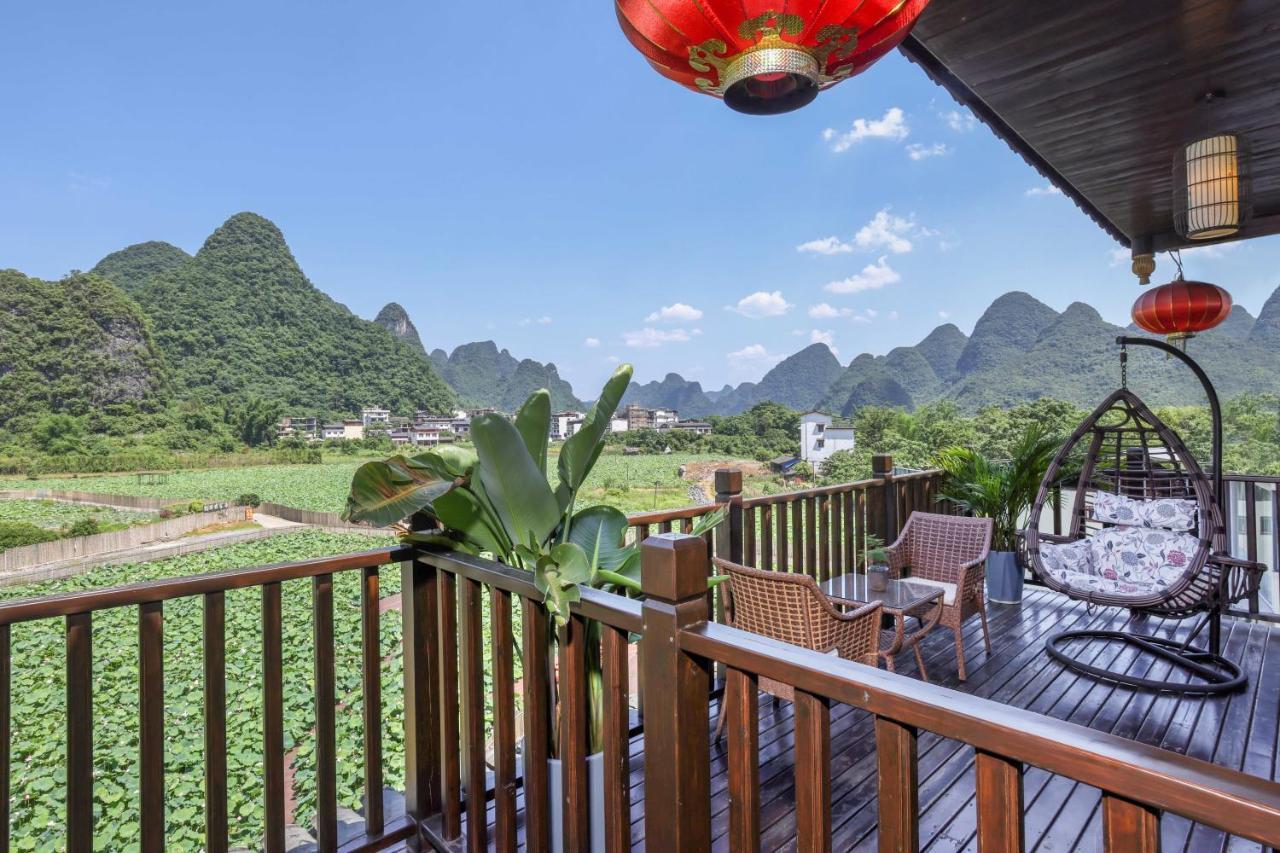 Yangshuo Tea Cozy--One Way Free Pick Up From Airport Or Ts 4 Nights Pensionat Exteriör bild