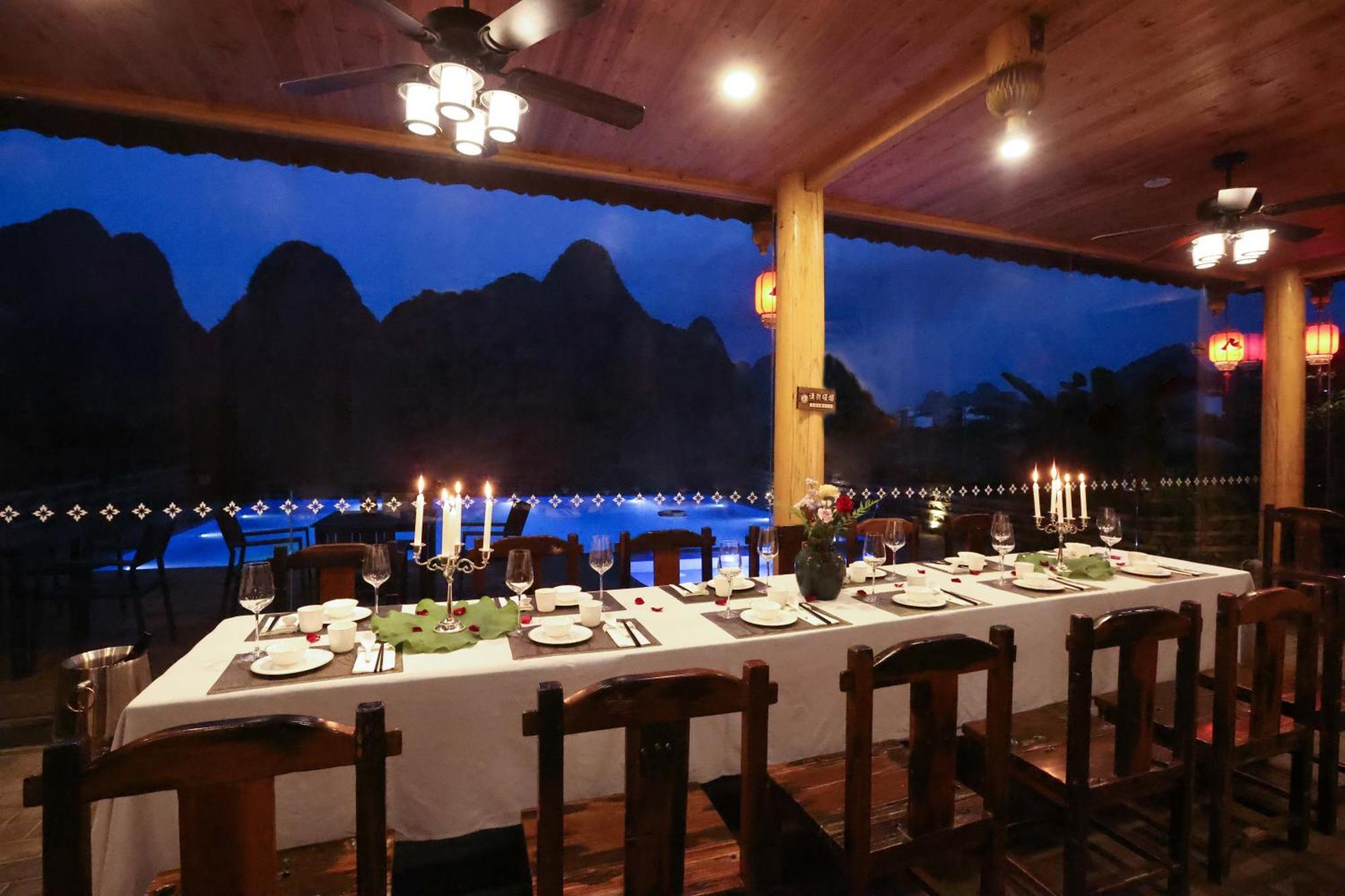Yangshuo Tea Cozy--One Way Free Pick Up From Airport Or Ts 4 Nights Pensionat Exteriör bild