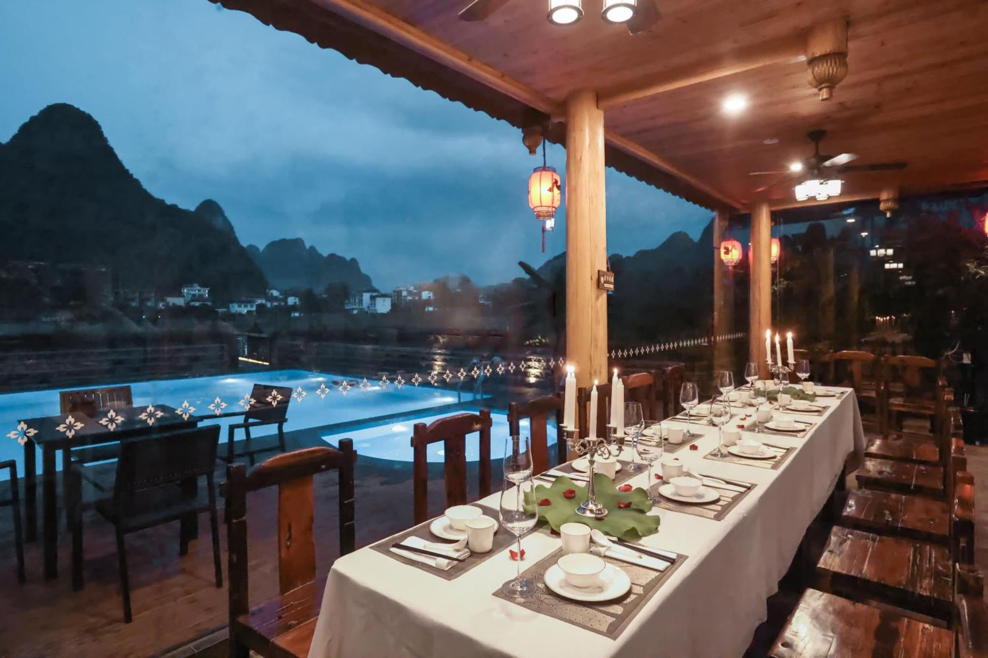 Yangshuo Tea Cozy--One Way Free Pick Up From Airport Or Ts 4 Nights Pensionat Exteriör bild