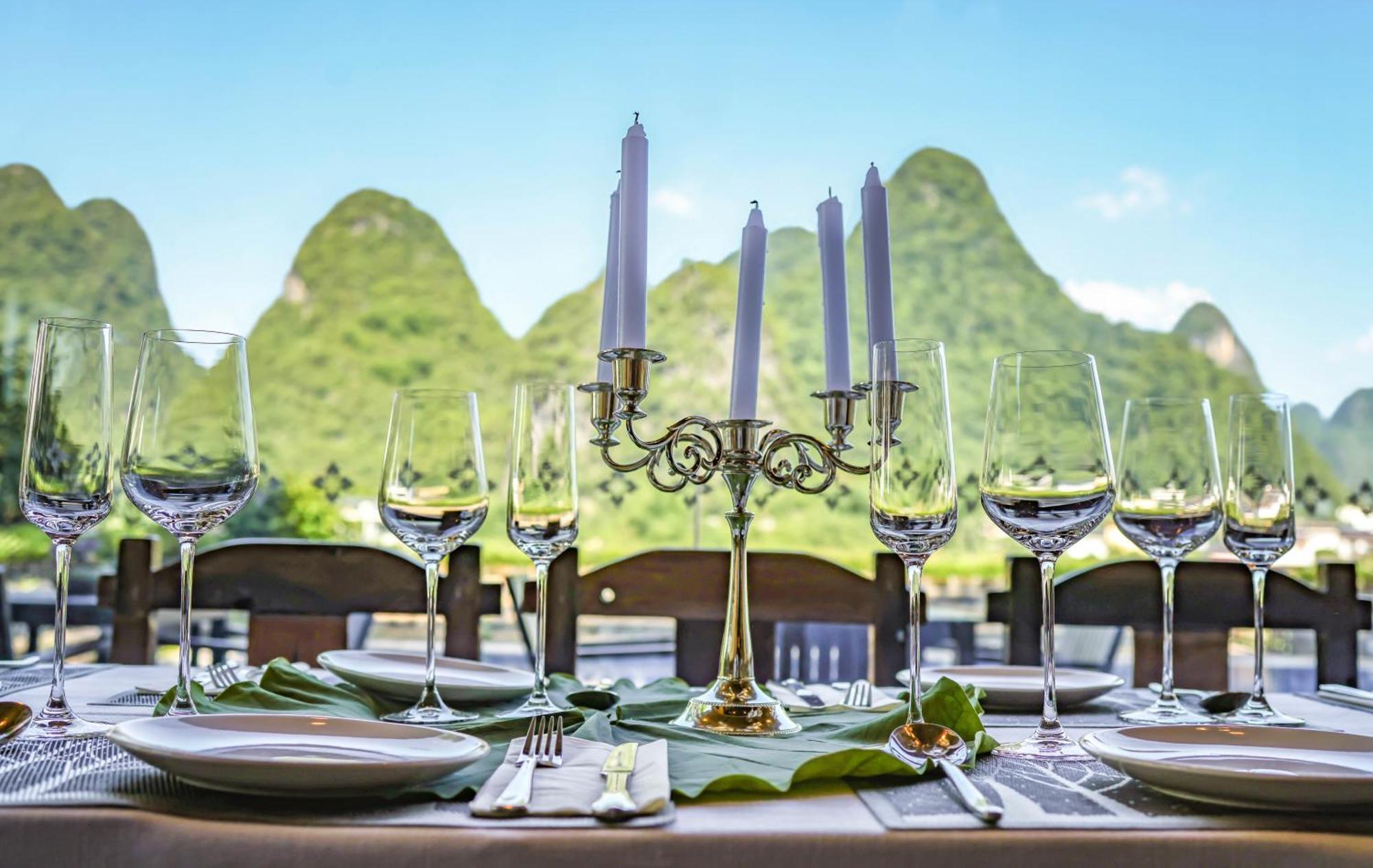 Yangshuo Tea Cozy--One Way Free Pick Up From Airport Or Ts 4 Nights Pensionat Exteriör bild